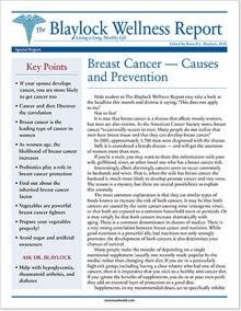 Breast Cancer — Causes and Preventions