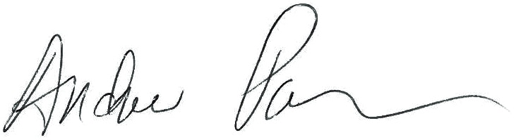 Andrew Packer's signature