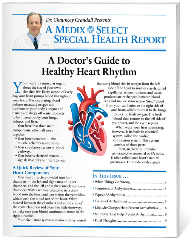 Doctor Crandalls Special Report A Doctors Guide to a Healthy Heart Rhythm